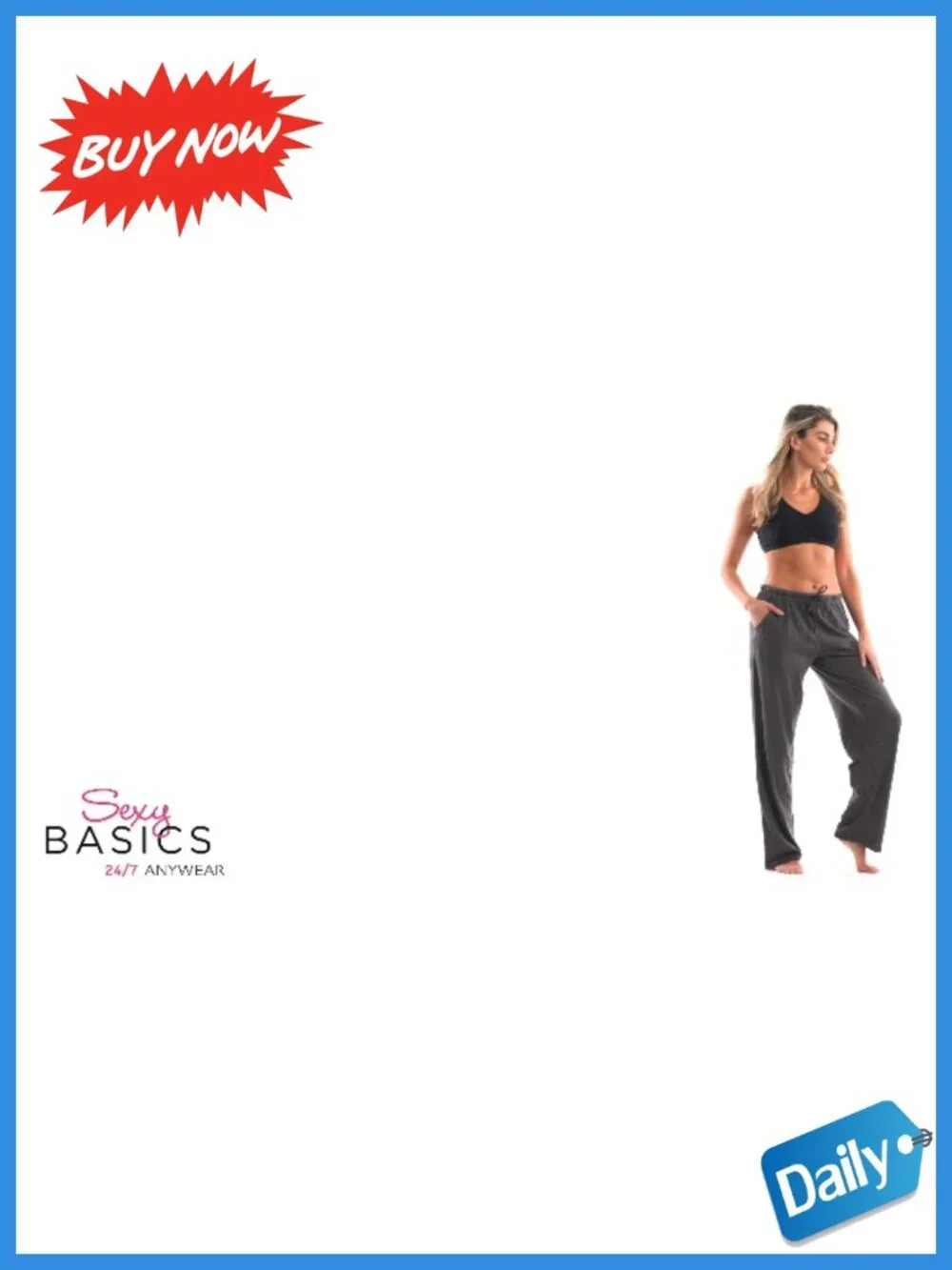 100% Cotton Knit Pajama Pants with Drawstring & Pockets Lounge Sleep Bottoms